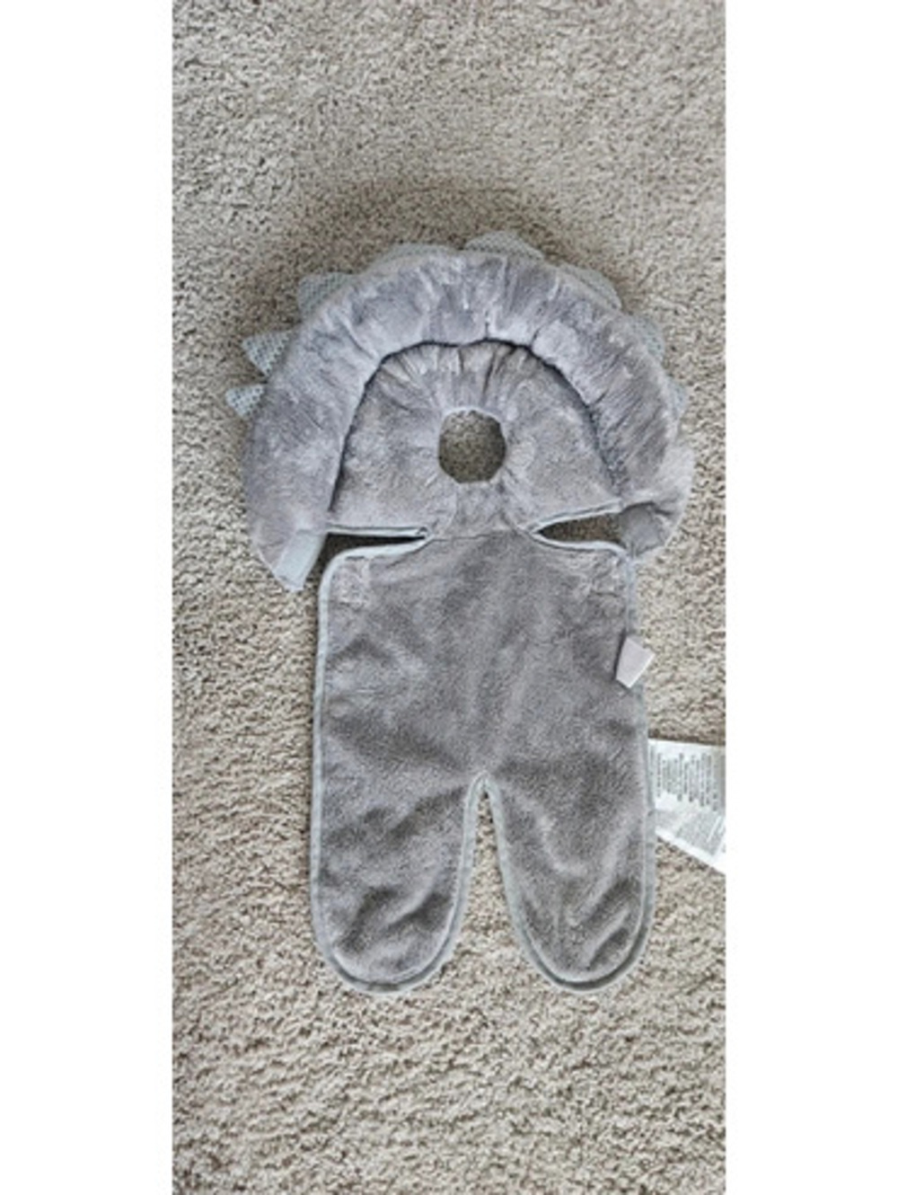 Babymoov noppg Gray Baby Head & Body Support Cushion dinosaur shape